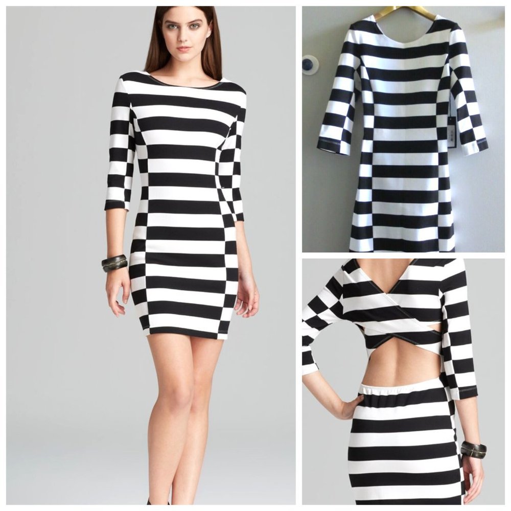 NWT DOLCE VITA STRIPED STRETCH DRESSS Sz-S $187